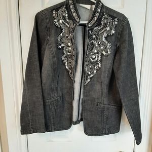 Jacket embellished with crystal detail